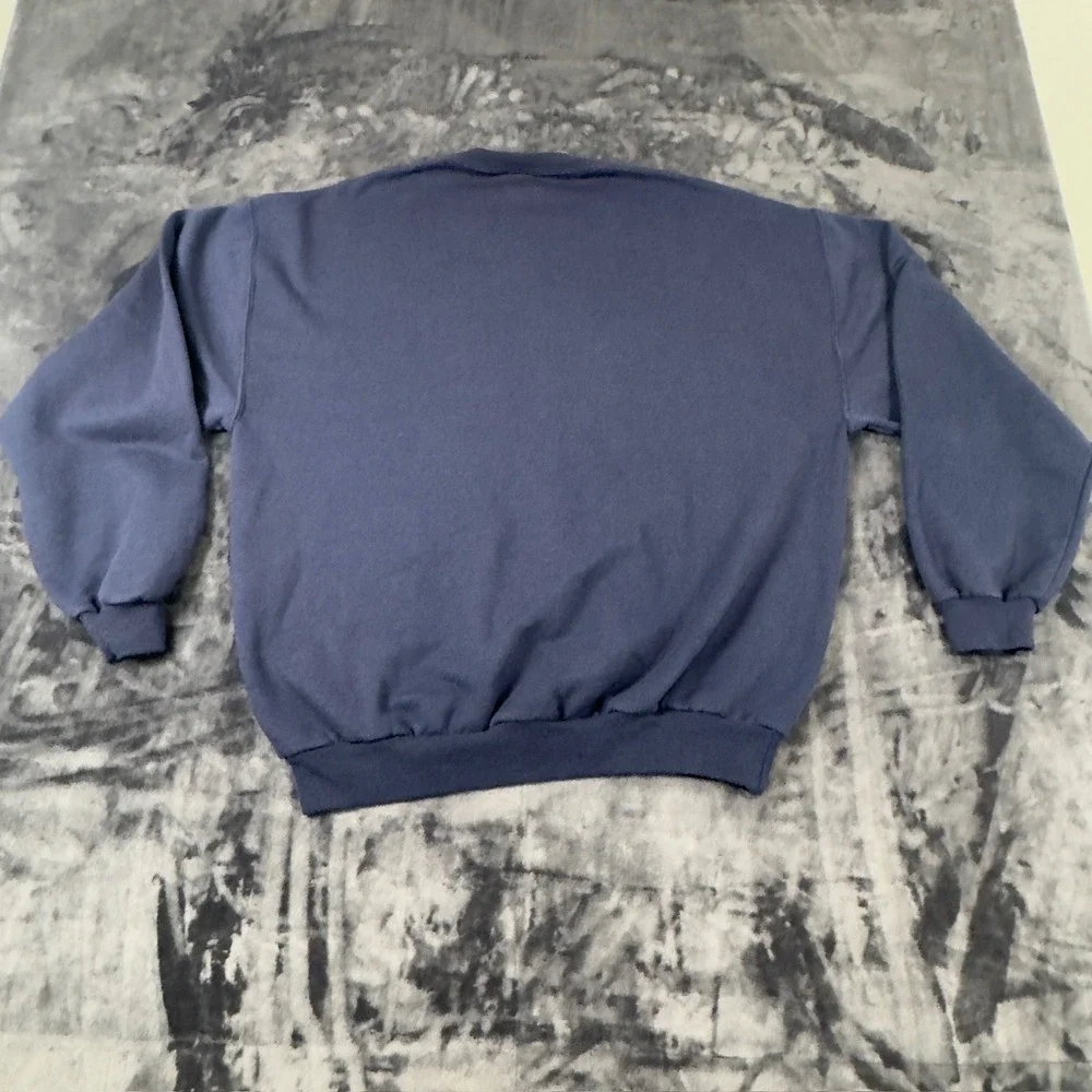 Jerzees Sweatshirt Mens XL Blue NuBlend Crewneck Fleece Pullover Blank